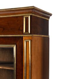 A Pair of Biedermeier Style Walnut Tall Cabinets