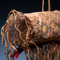 Blackfeet Painted Parfleche Cylinder