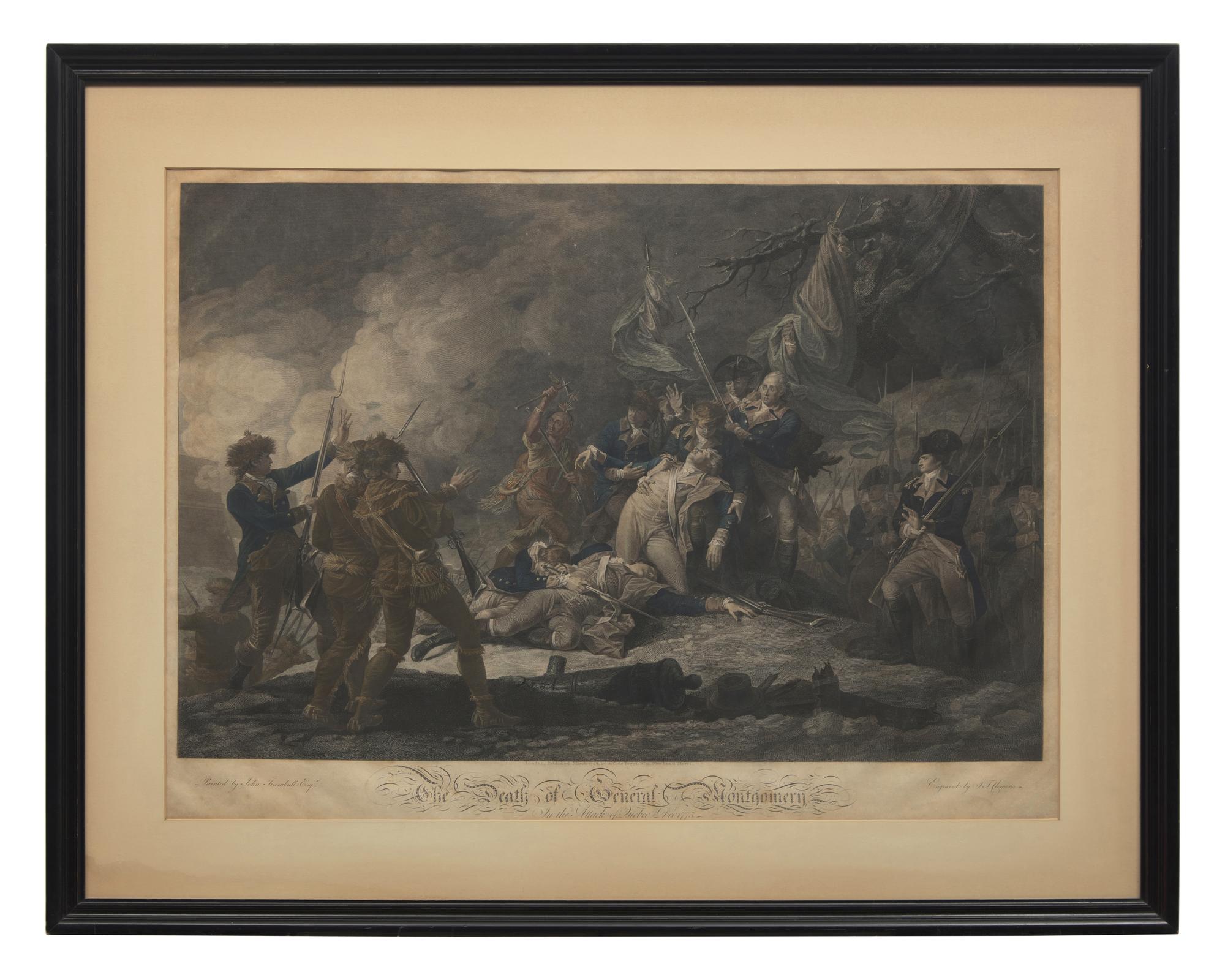[American Revolution] The Death of General Montgomery in the Attack of Quebec Decr. 1775