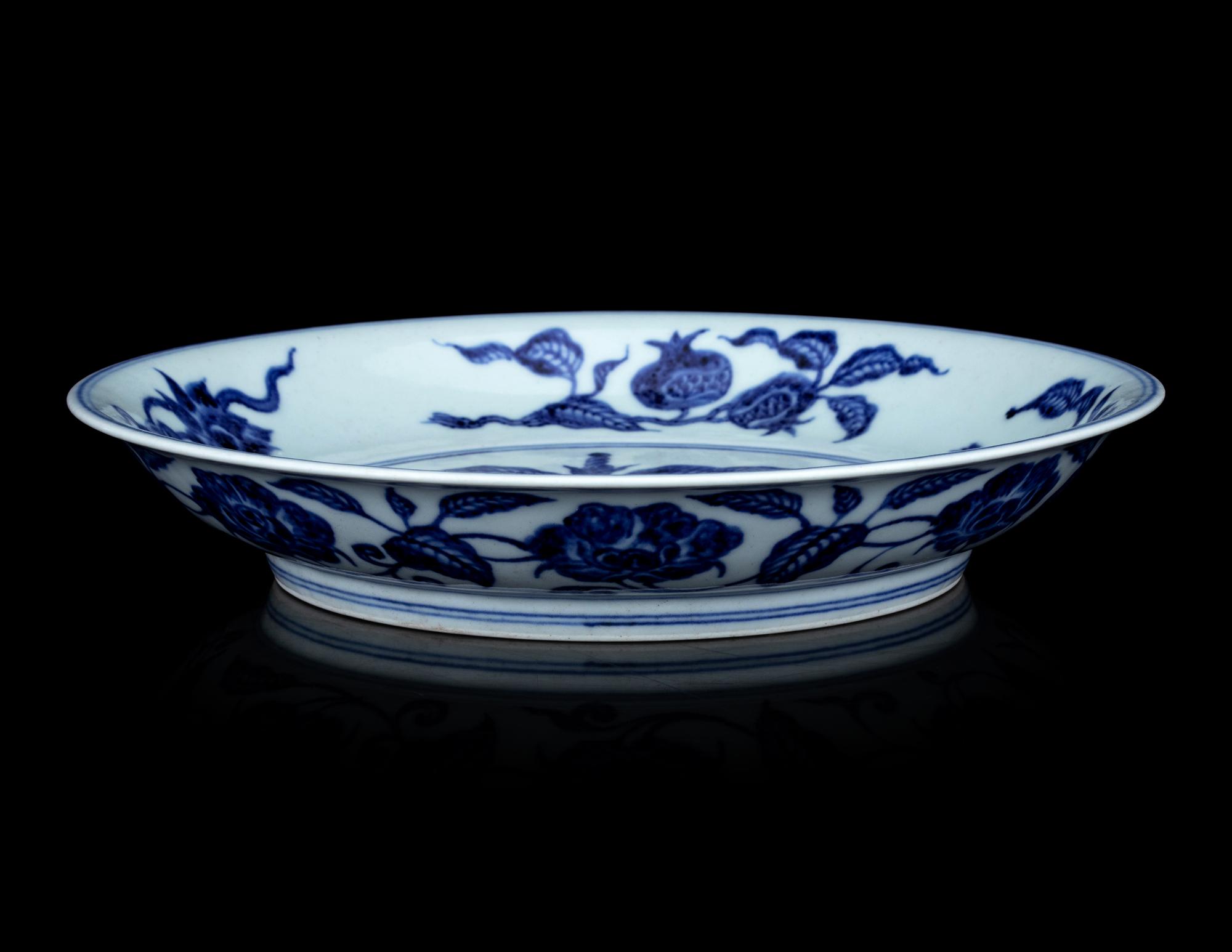 A Chinese Blue and White Porcelain Charger