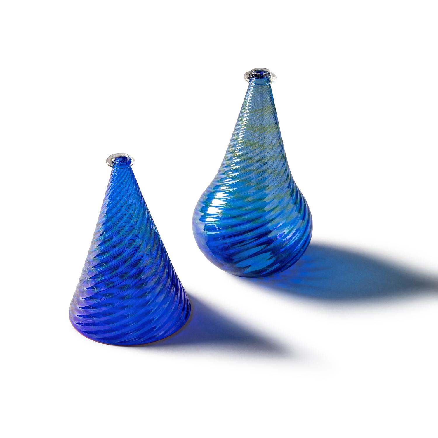 3 Persian Blue elements with orange lip wraps, 1998