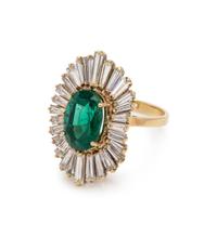 Emerald and Diamond Ring