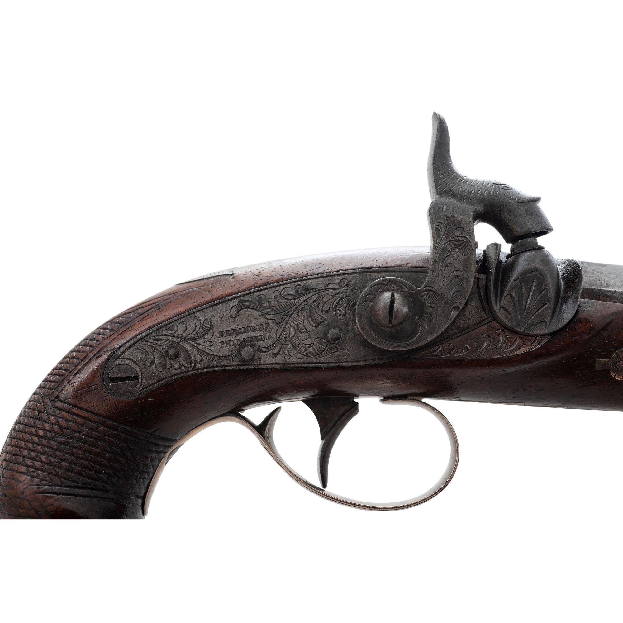 Scarce Hyde & Goodrich Agent Marked Henry Deringer Derringer Pistol