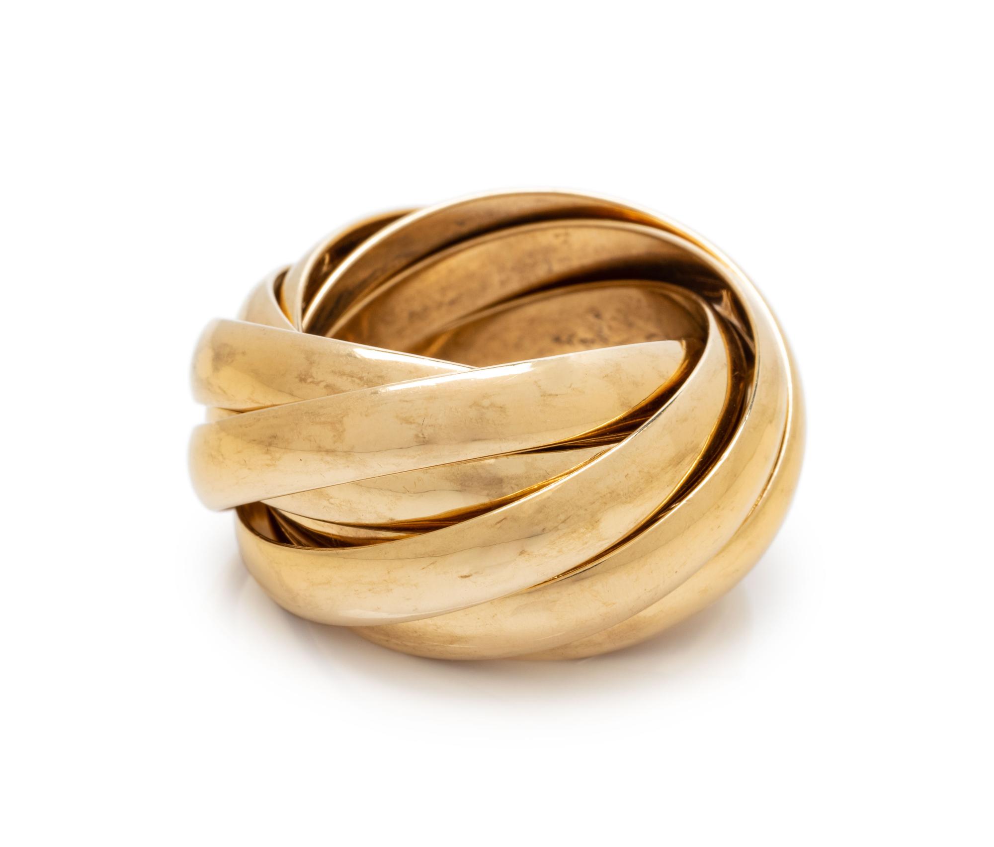 TIFFANY & CO., PALOMA PICASSO, YELLOW GOLD ROLLING RING