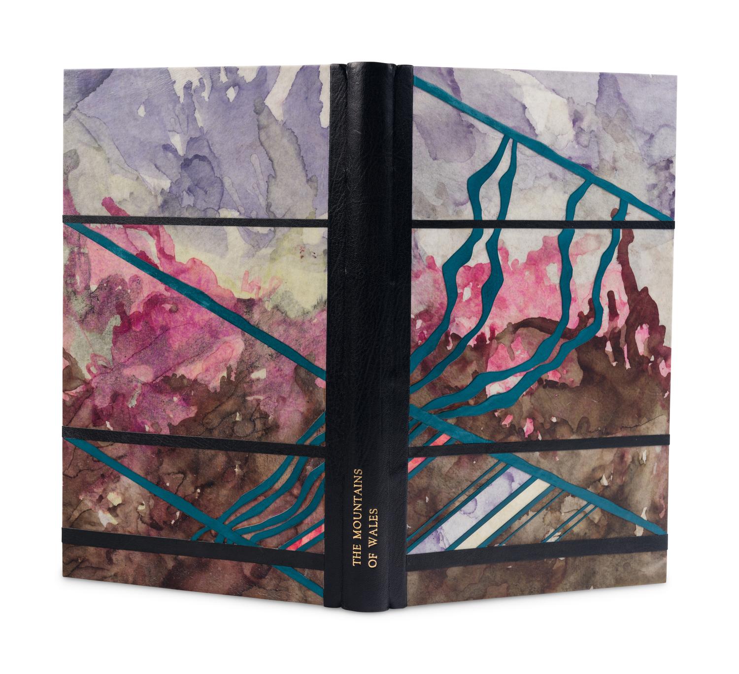 [BINDING -- JAMES BROCKMAN]. REES, Ioan Bowen (1929-1999), editor. The Mountains of Wales: An Anthology in Prose & Verse. Newtown: Gwasg Gregynog, 1987.