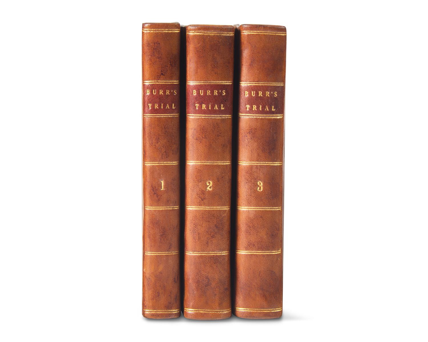 [Americana] Burr, Aaron. The Trial of Col. Aaron Burr, on an Indictment for Treason...