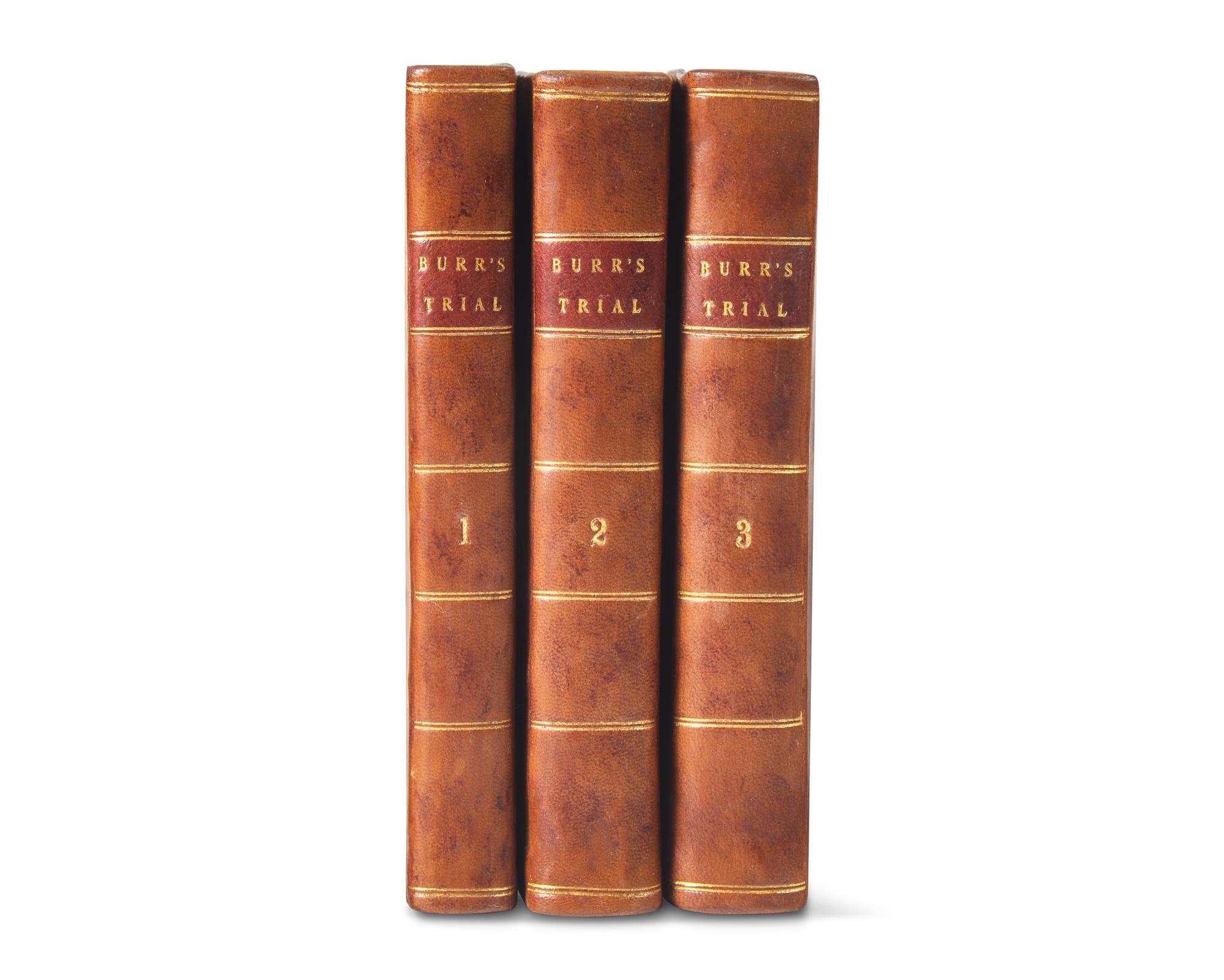 [Americana] Burr, Aaron. The Trial of Col. Aaron Burr, on an Indictment for Treason...
