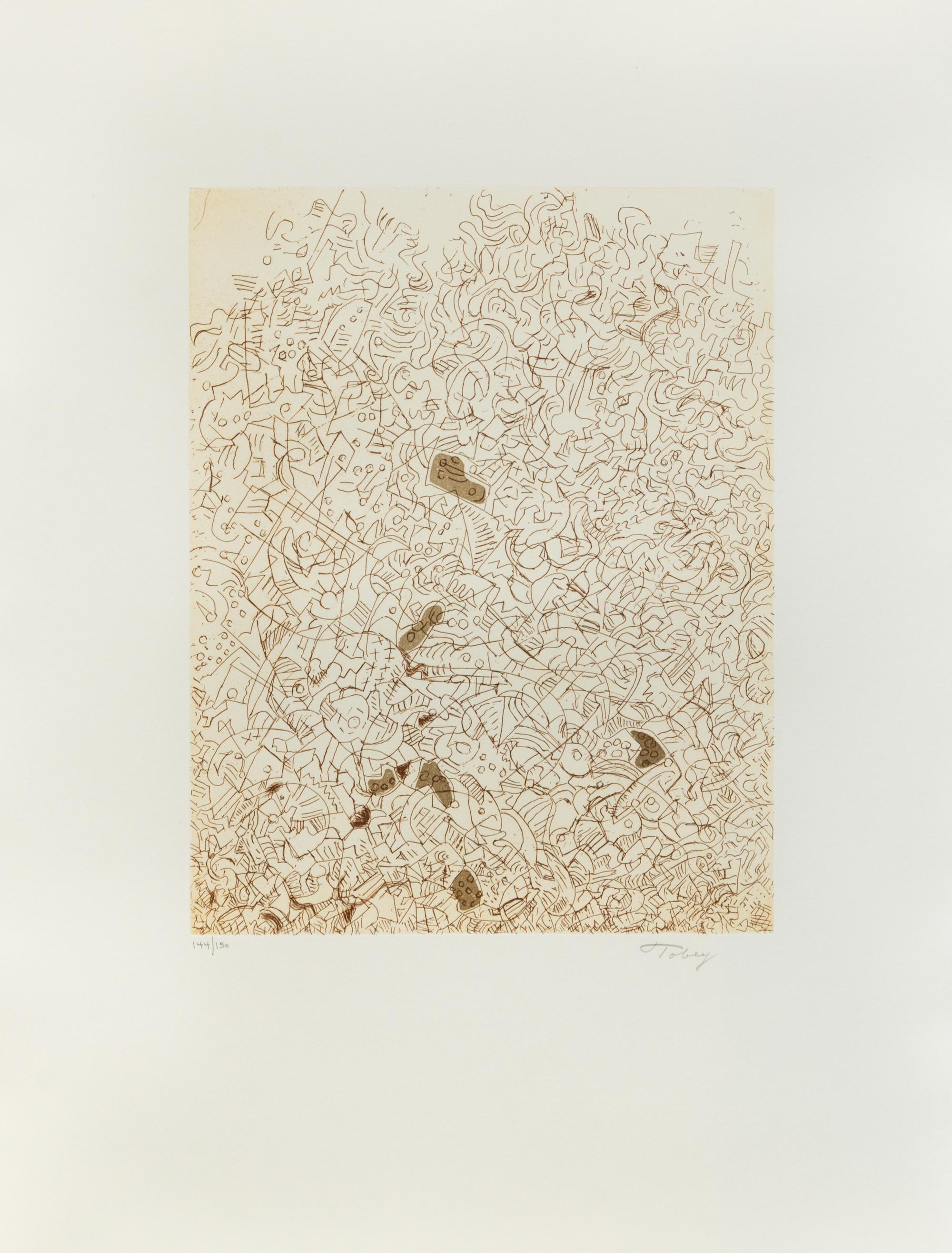 Mark Tobey, (American, 1890-1976), Psaltery, 2nd Form, 1974