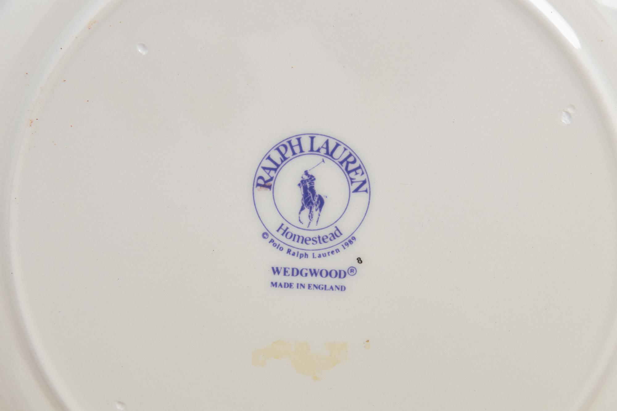 A Ralph Lauren for Wedgwood Porcelain Partial Dinner Service