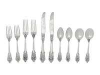 A Wallace Grand Baroque Silver Flatware Service