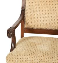 A Pair of Regency Style Mahogany Armchairs