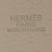 Hermès, Picotin18 in White Togo with Orange Trim