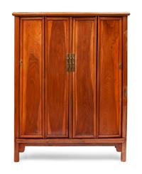 A Chinese Export Hardwood Cabinet
