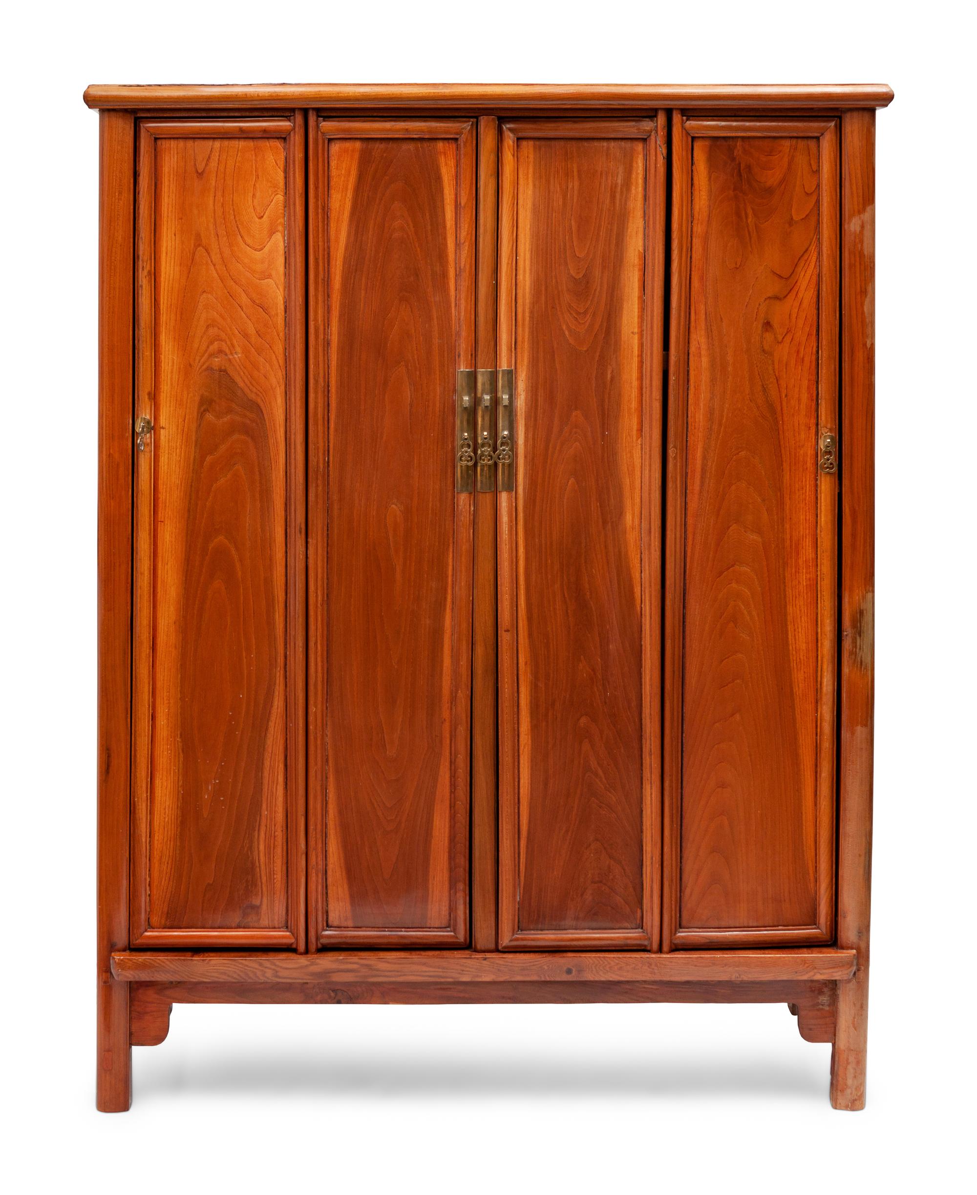 A Chinese Export Hardwood Cabinet