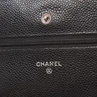 A Chanel Black Quilted Crossbody Purse Chanel
