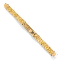 DIAMOND AND YELLOW GOLD 'GEORGE' BRACELET
