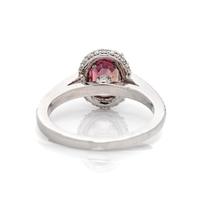 PINK SAPPHIRE AND DIAMOND RING
