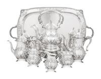 An American Silver Seven-Piece Tea and Coffee Service