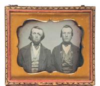 [EARLY PHOTOGRAPHY]. A pair of sixth plate daguerreotypes featuring subjects with physical deformities, comprising:
