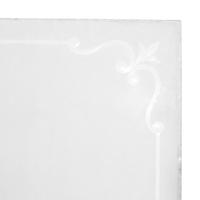 An Etched Glass Pub Window Panel 21.5" W x .25" D x 33.5" H — England, 19th Century