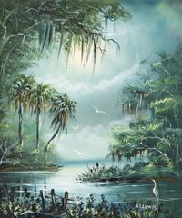 Florida Highwayman - View with White Heron