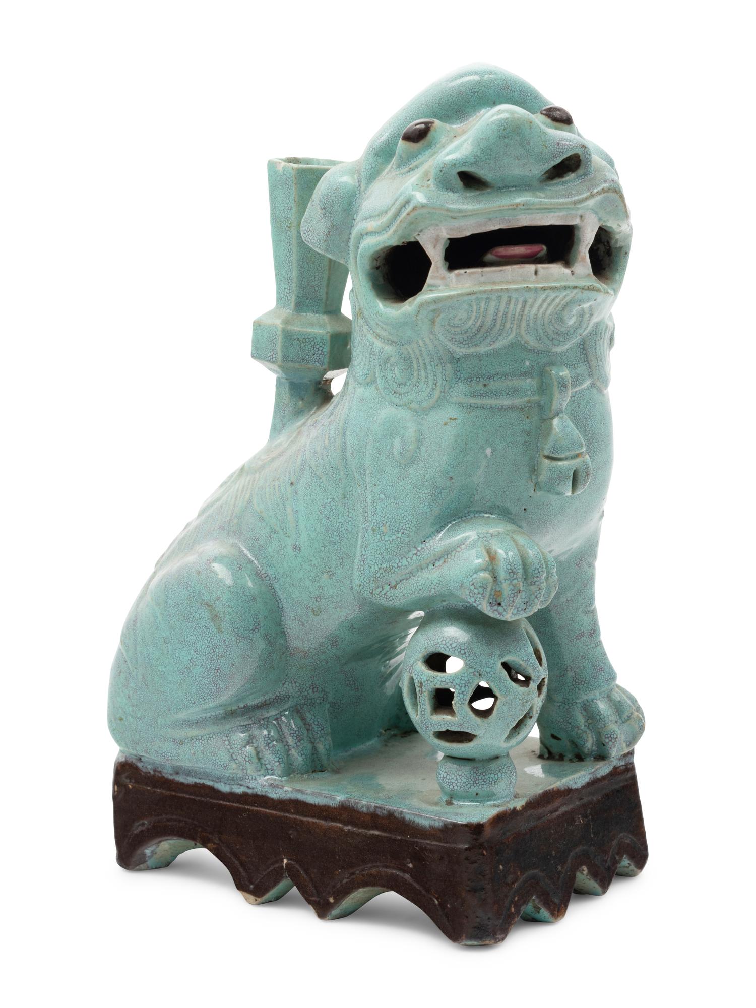 Nine Chinese Porcelain Figures of Fu Lions