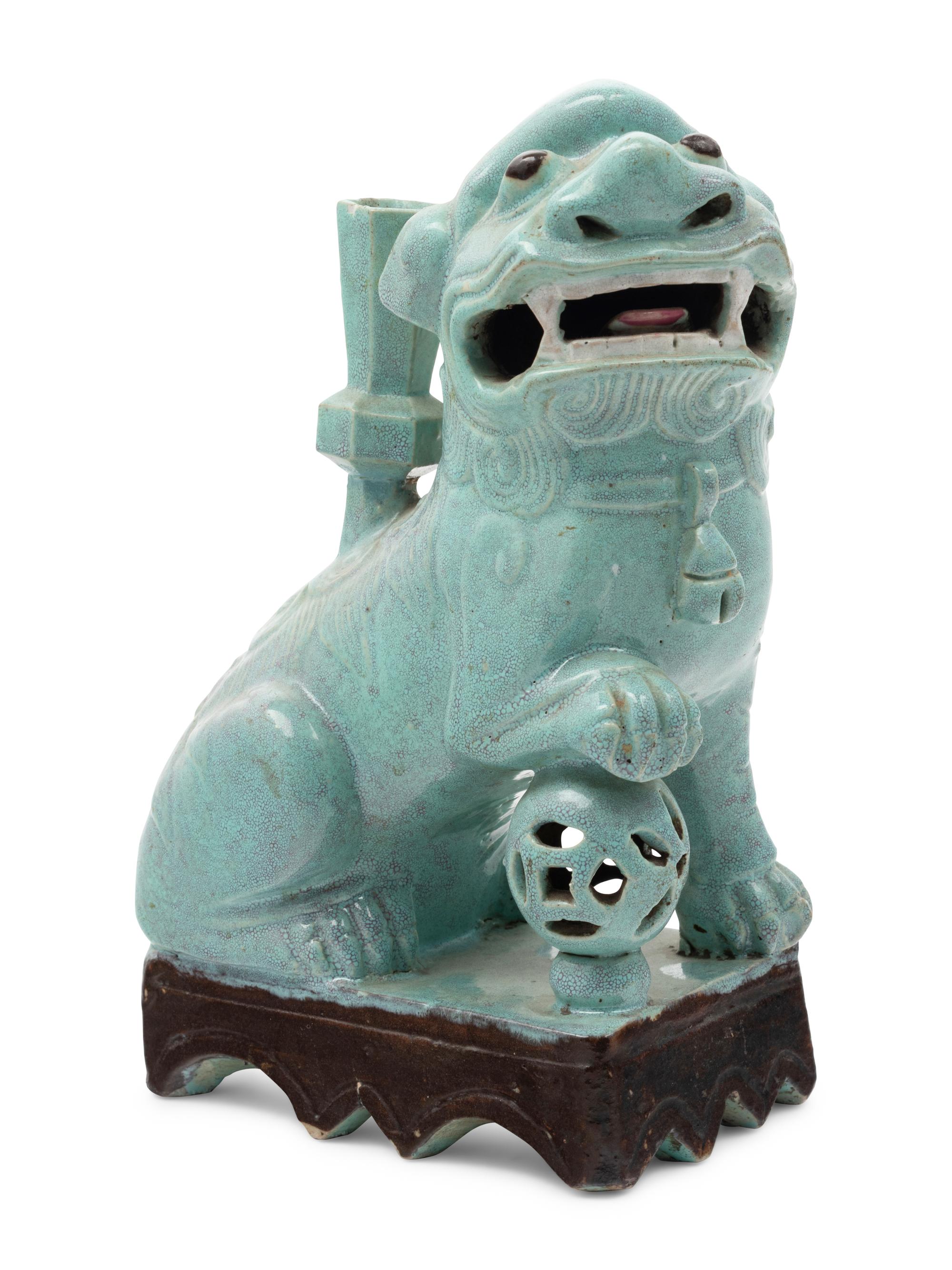Nine Chinese Porcelain Figures of Fu Lions
