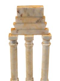 A Set of Four Italian Grand Tour Style Marble Table Ornaments