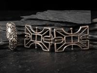 Navajo Sandcast Hinged Belt Buckle, PLUS