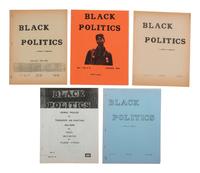 [BLACK PANTHER PARTY]. Black Politics: A Journal of Liberation . Berkeley, CA, 1968-1969. A group of 9 issues.
