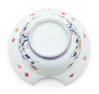 A Chinese Export Imari Style Barber's Basin