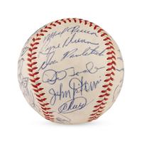 A 1964 Cincinnati Reds Team Signed Autograph Baseball Including Early Career Pete Rose Signature