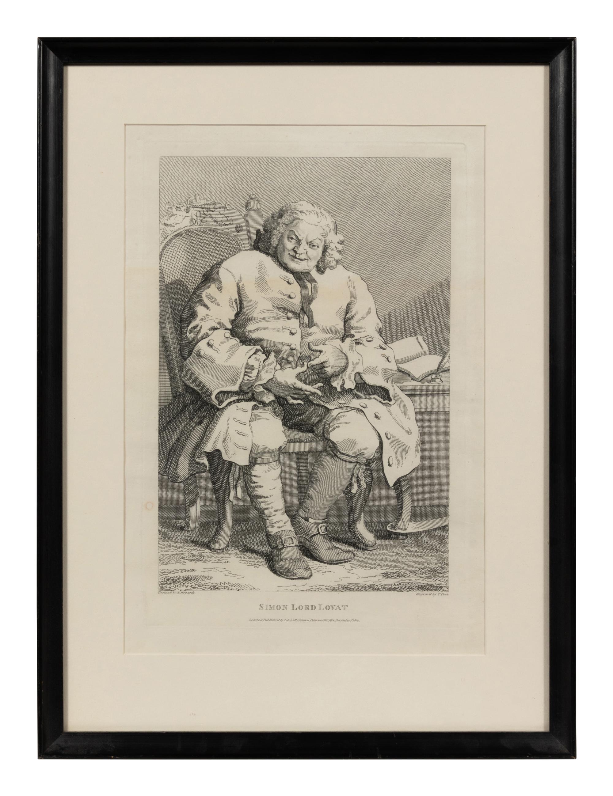 A group of four 19th and 20th Century European Prints (After James Abbott McNeill Whistler, William Hogarth, Charles François Daubigny and an unknown artist)