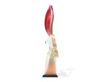Abstract Sculpture with Polychrome Design, 1989