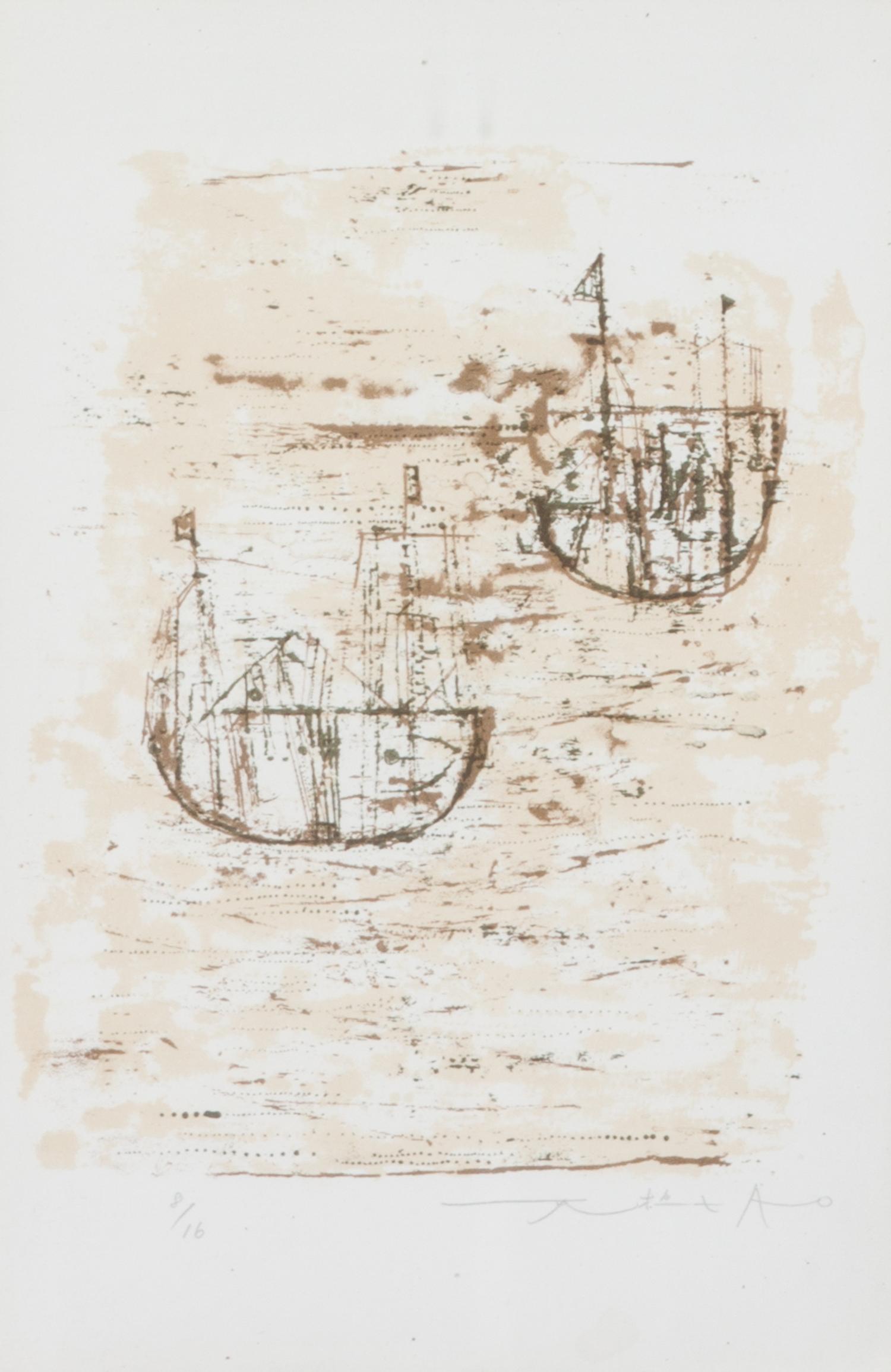 Zao Wou-Ki, (Chinese, 1921-2013), Les Petits Bateaux, 1953
