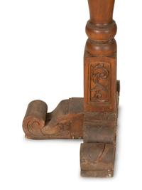 A Indonesian Gamelan Gong on Carved Wood Stand with Mallet — 19th/20th Century