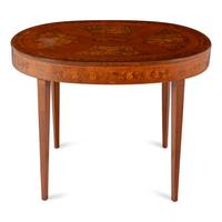 A Continental Marquetry Center Table