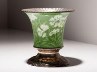 Arts and Crafts Silver Mounted Japanese Porcelain Vase San Francisco, California