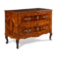 A Continental Parquetry Chest of Drawers
