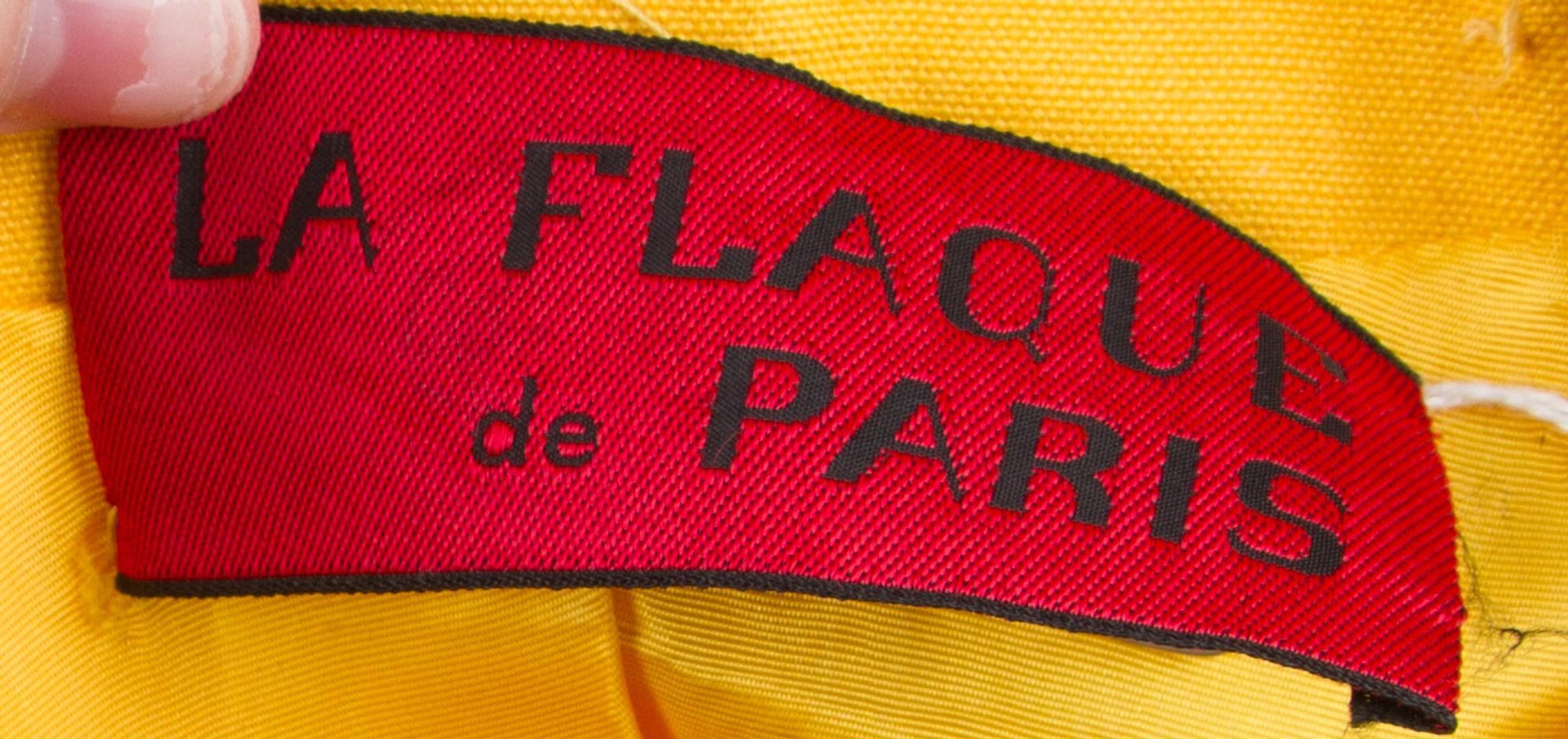 A La Flaque de Paris Mustard Canvas Coat,