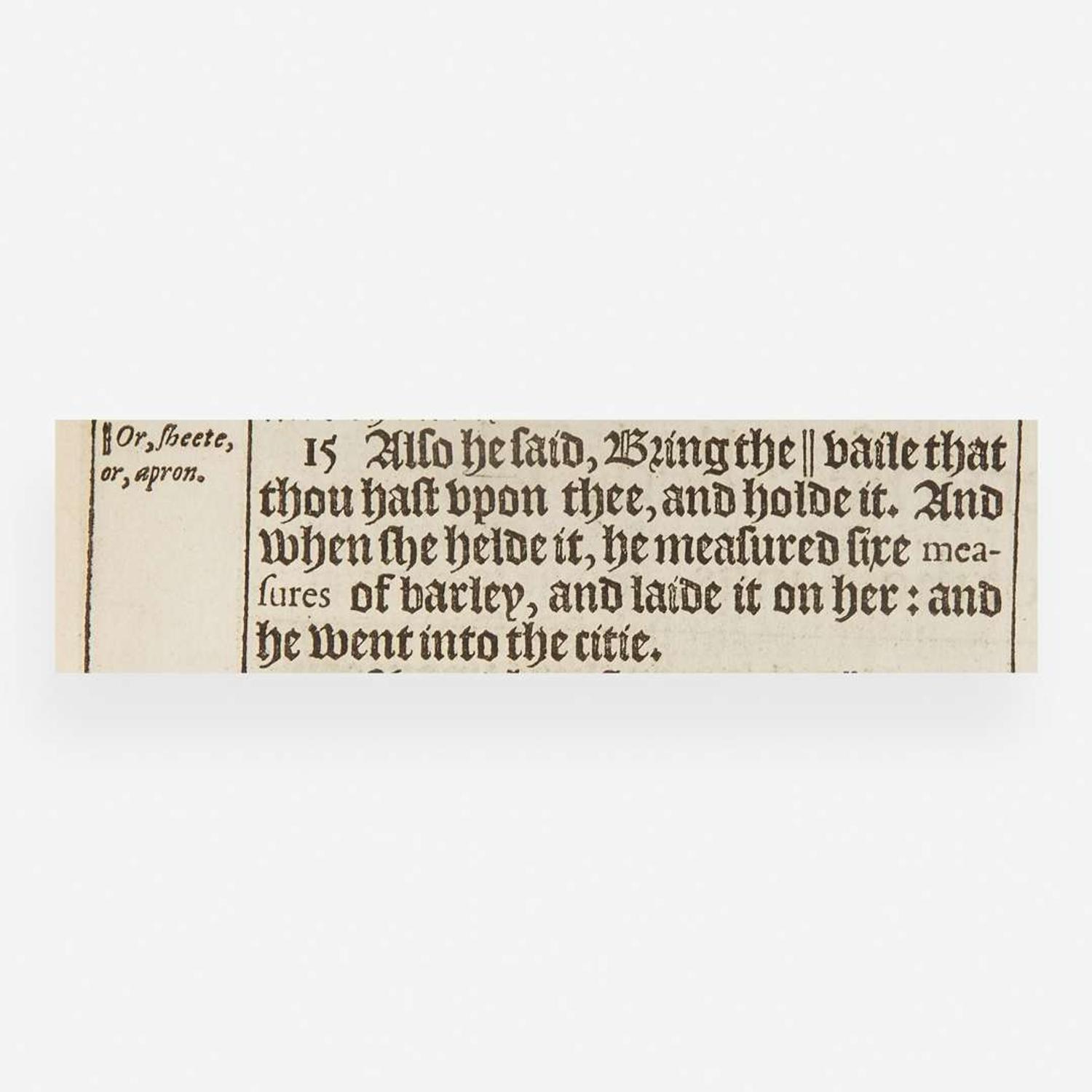 [Religion] [King James Bible] The Holy Bible, Conteyning the Old Testament, and the New: Newly Translated out of the Originall Tongues...by His Maiesties speciall Comandement
