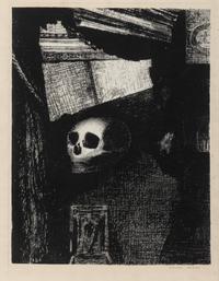 Through an Opening in the Wall, a Skull Appeared ( Plate 1 from Edmond Picard’s Le Jure ), 1887