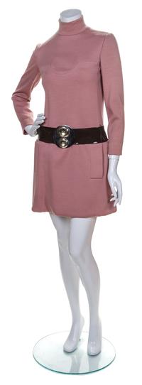 A Pierre Cardin Mauve Wool Minidress,