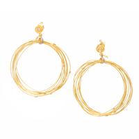 Coomi, Diamond and Yellow Gold Multistrand Hoop Earrings