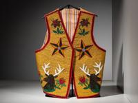 Plateau Beaded Vest, with Elk