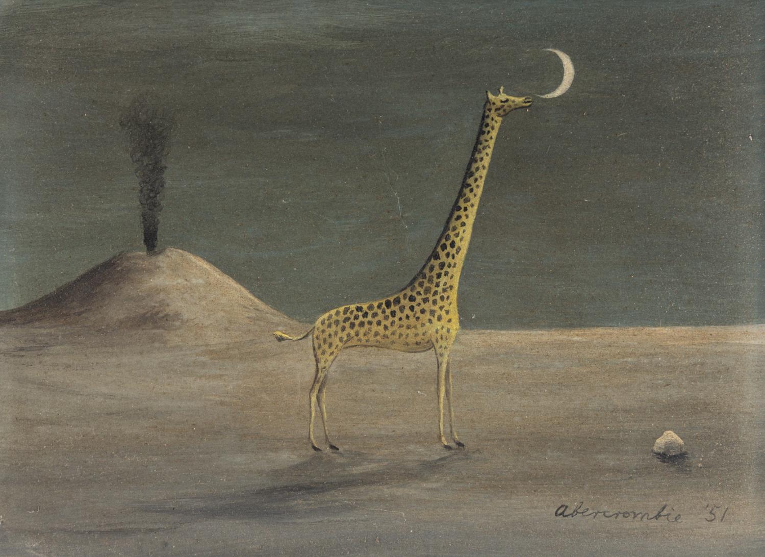 Giraffe and Moon with Volcano (Giraffe and Volcano #2) , 1951