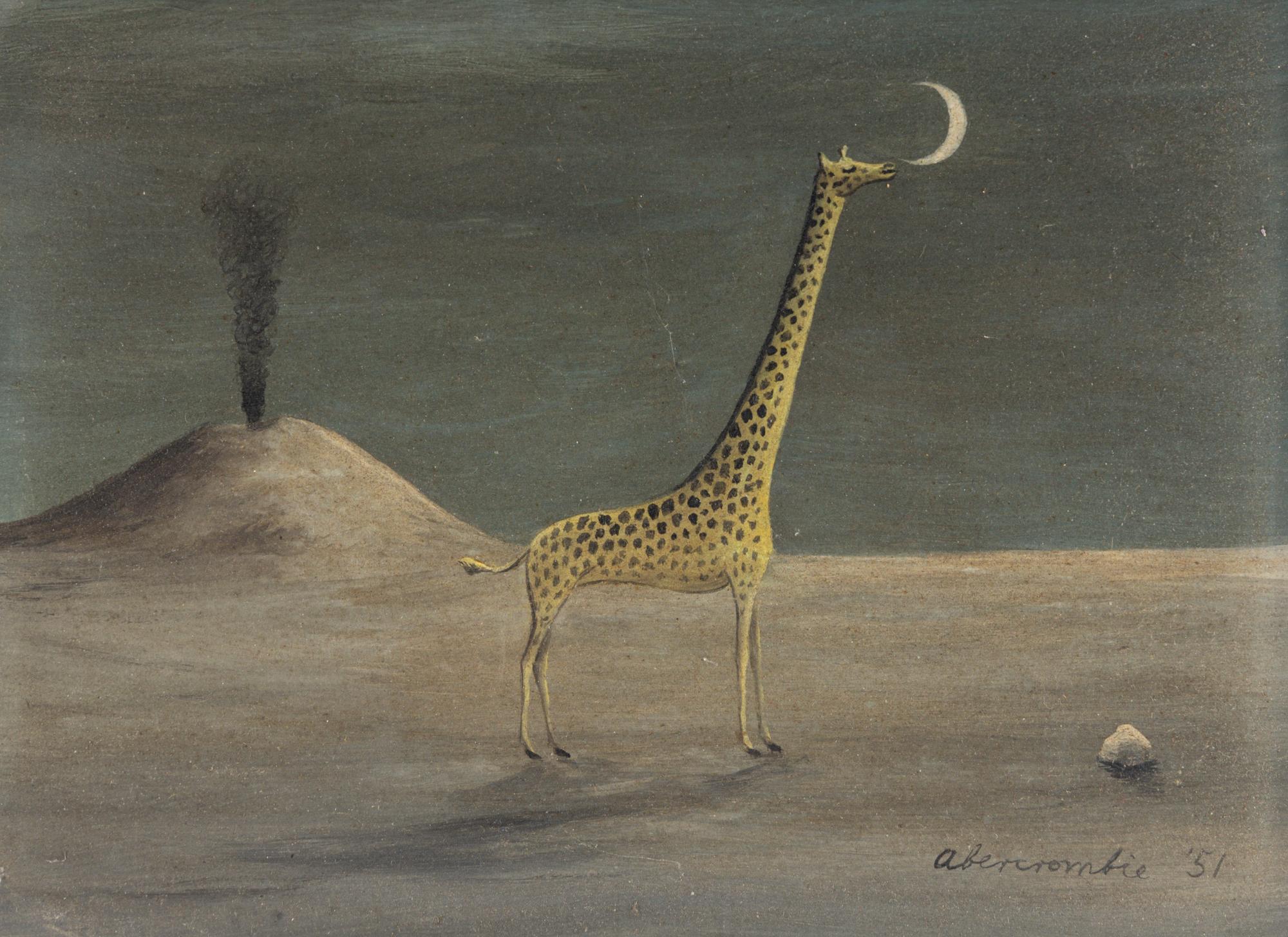 Giraffe and Moon with Volcano (Giraffe and Volcano #2) , 1951