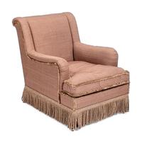 An English Upholstered Easy Chair