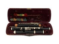 A Vintage Grenadilla Wood 13 Key 6 Hole Flute