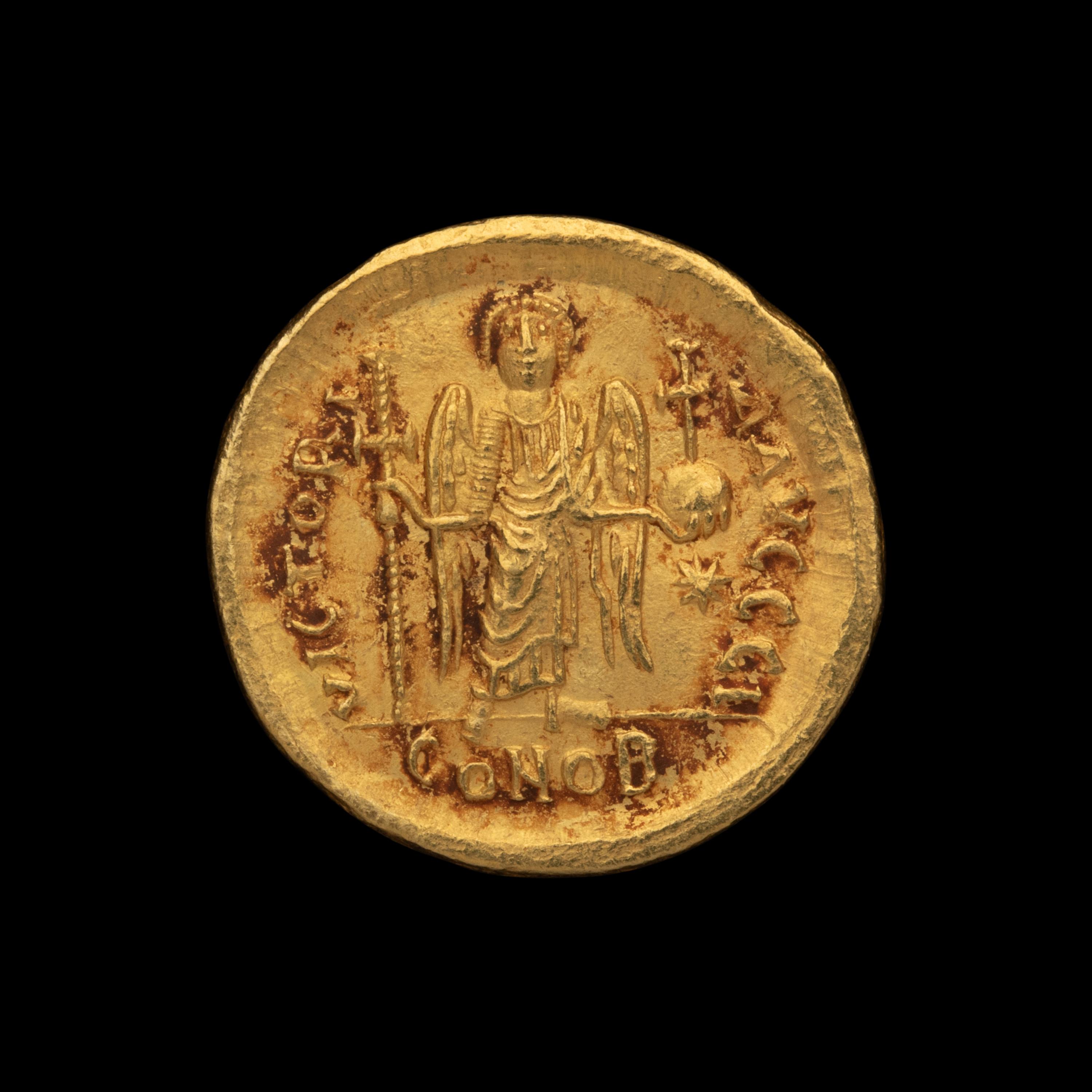 [ANCIENTS] BYZANTINE EMPIRE. Justinian I (c. 530 AD). Av Solidus (4.4g, 22mm)